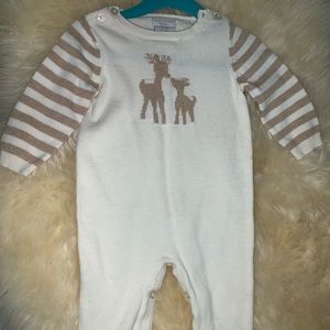 Tahari Baby One-piece with Reindeers